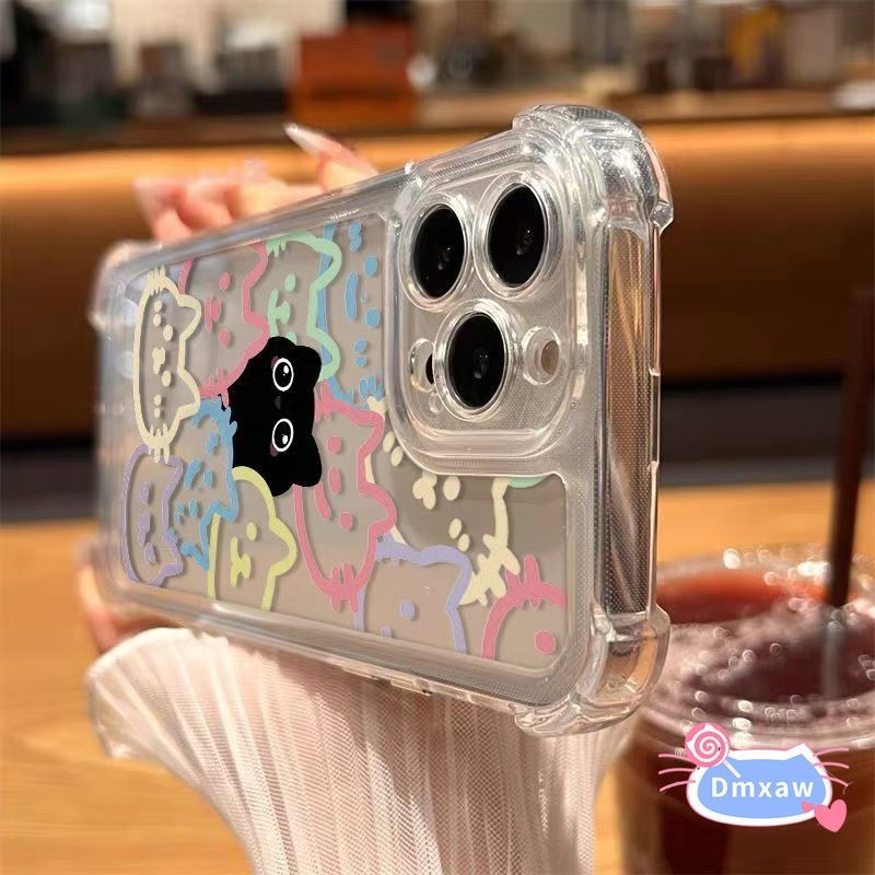 แมวกลางแมวดําเคสโทรศัพท์สําหรับoppo Reno 3 Z 2 10XซูมA91 A31 A9 A5 A7 A5S A12 A3S A12E F9 R17 A79 F1