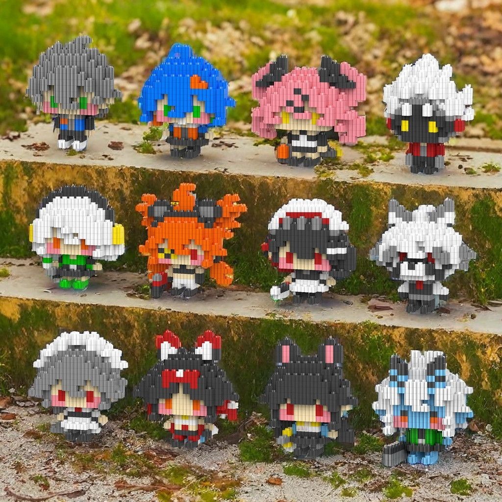 Zenless Zone Zero ของเล่นเครื่องประดับบล็อกตัวต่อ Nicole Billy Anby Von Lycaon Ellen Joe Permeter