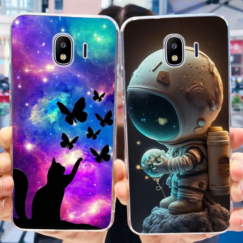 สําหรับ Samsung Galaxy J4 น่ารัก Panda ดอกไม้ทาสีปลอก Samsung J4 2018 SM-J400F J400G J400M ซิลิโคนนุ่ม TPU เคสโทรศัพท์ - รูปที่ 5