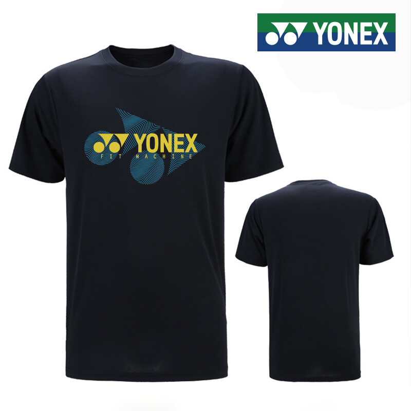 เสื้อยืด Yonex เสื้อยืดรูปแบดมินตันสำหรับผู้ชายผู้หญิงเสื้อผ้าสีล้วนสำหรับเล่นกีฬาวัฒนธรรมแห้งเร็วเสื้อแขนสั้น S-5XL