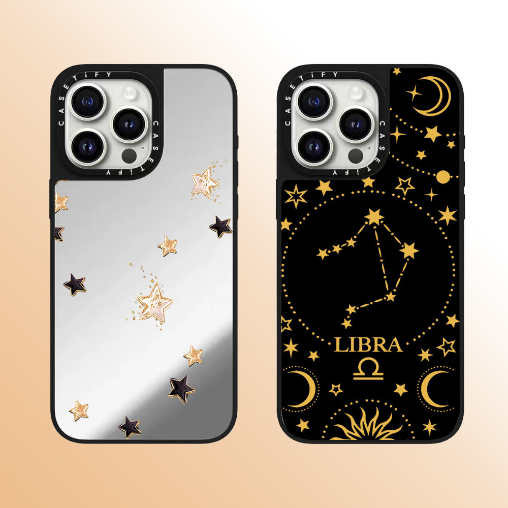 Casetify สิบสองดาวคุณภาพสูงกระจกเคสโทรศัพท์เหมาะสําหรับiPhone 15 Pro Max 14 Pro Max 13 Pro Max 15 Pro 14 Pro 13 Pro 12 Pro 12 11 แฟชั่นAnti Drop Hard Case