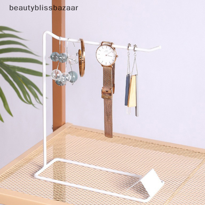 [beautyblissbazaar] เหล็กยืนแสดงเครื่องประดับ Desktop Sundries Storage Holder Jewellery Rack สําหรับสร้อยคอสร้อยข้อมือต่างหูแหวน s [TH]