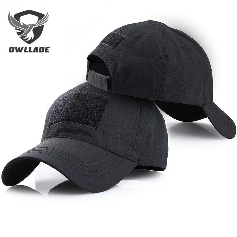 Owllade หมวกยุทธวิธี สีดํา 2T