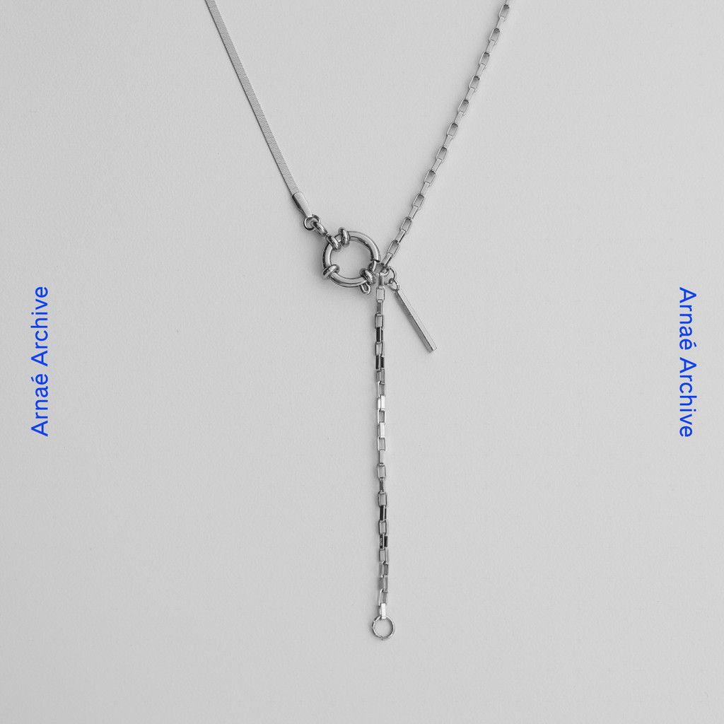Arnaé Archive Trinity Loop Necklace Unisex Stainless Steel Premium Anti-Rust Necklace