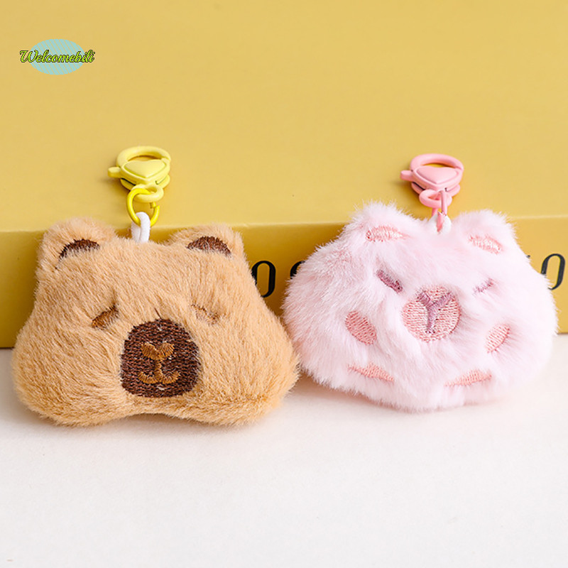 [ยินดีต้อนรับ] Capibara จี้ตุ๊กตาการ์ตูน Capybara เข็มกลัดตุ๊กตาตุ๊กตาพวงกุญแจรถกระเป๋าเป้สะพายหลังกระเป๋าตกแต่งของขวัญเด็กใหม่