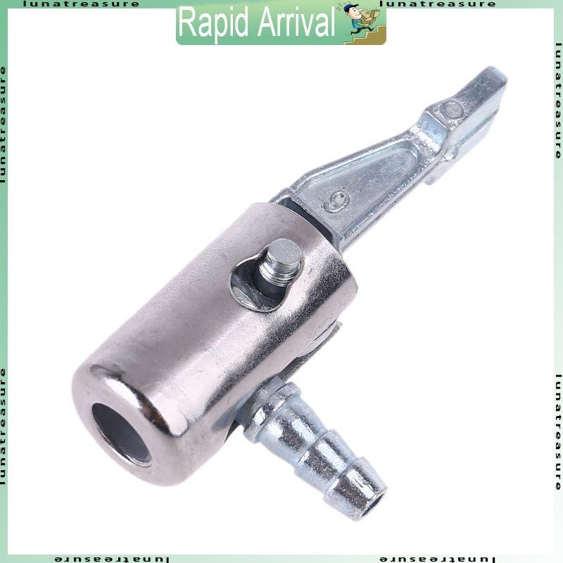Lun 1 4 ล็อคบนโลหะทั้งหมด Air Chuck Mini Air Compressor ยาง Inflator End Connector