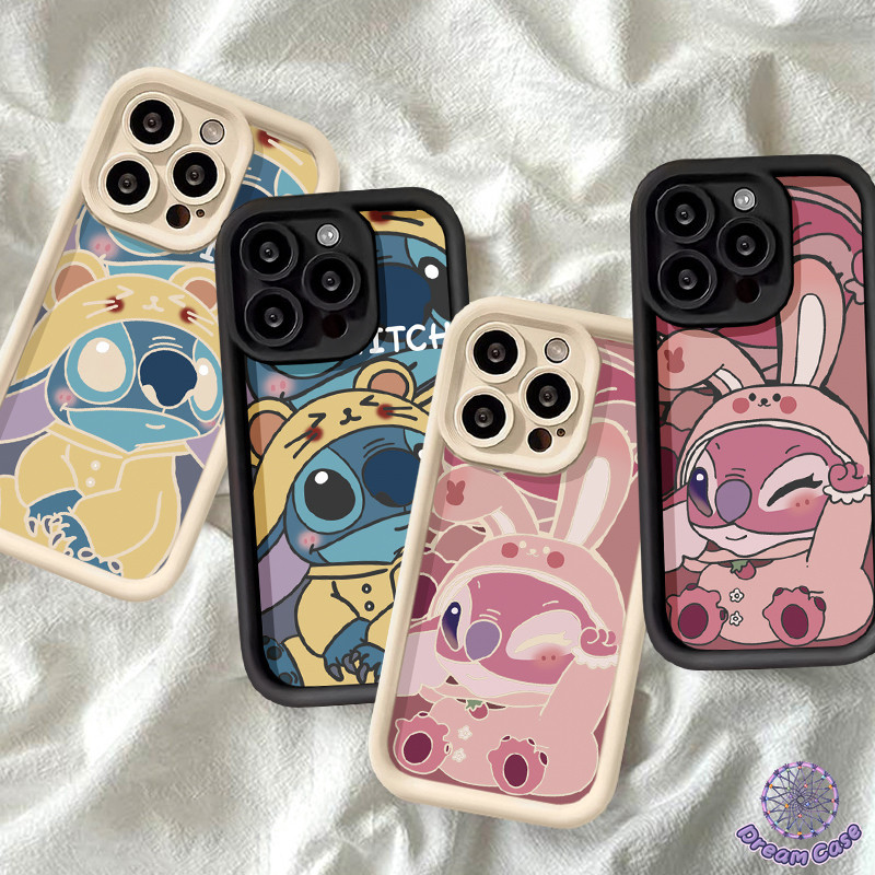 คู่รักการ์ตูนน่ารักเย็บเคส Tpu อ่อนสำหรับ Samsung A14 A53 A52 A03 A13 A05 A24 A02s A05s A21s A50 A34 A15 A54