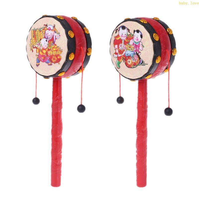 Blove* Spin Rattle Drum Monkey Drum ของเล่นเด็กจีน