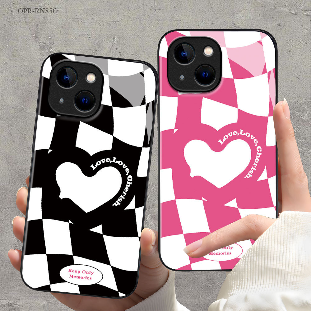 OPPO Reno 8 8Z 7 7Z 6Z 6 5 4 2F F11 F9 F7 F5 Pro Youth 4G 5G เคสออปโป้ Hat Boy Glass Case BL
