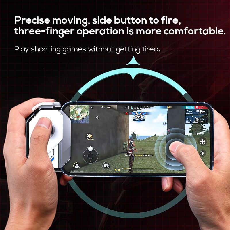 เมจิก MB02เกมมือถือจอยสติ๊ก HID MFI รุ่น Gamepad สำหรับ Android และ iOS ควบคุมจับ TYPE-C /usb/ บลูทูธการเชื่อมต่อ