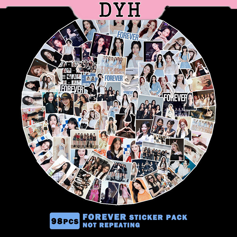 Dyh 98 ชิ้น/เซ็ต BABYMONSTER สติกเกอร์ KPOP FOREVER สติกเกอร์ภาพ DIY ไดอารี่กระเป๋าเดินทางสติกเกอร์