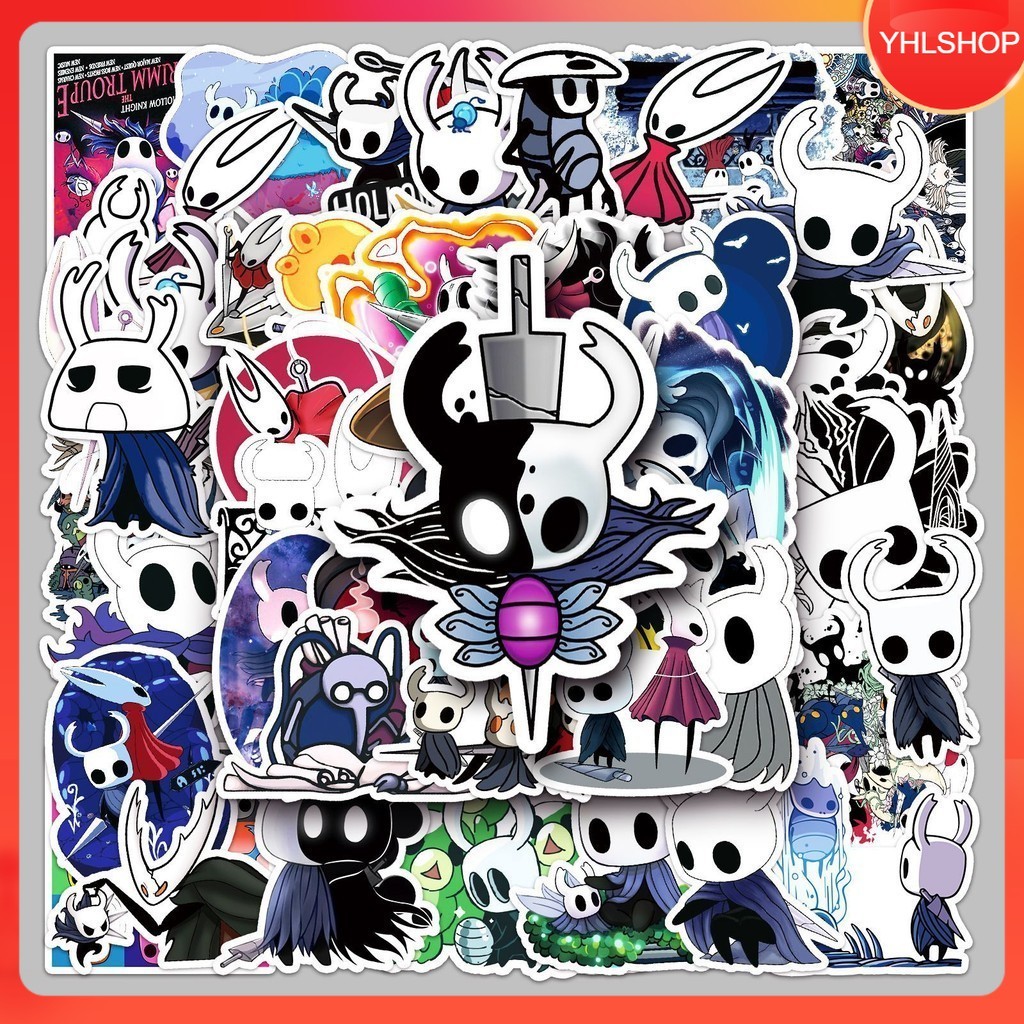 YHL พร้อมส่ง 50ชิ้น สติกเกอร์ เกม Hollow Knight Sticker DIY กันน้ำ