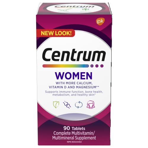 Centrum Women Complete Multivitamin & Mineral อาหารเสริม - 90 เม็ด