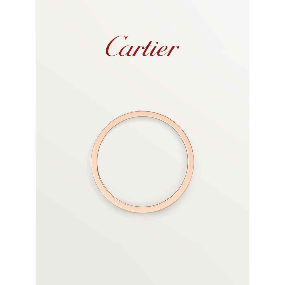 [พร้อมกล่อง] Cartier Cartier LOVE Series Ring Rose Gold Gold White Gold รุ่นแคบแหวนคู่ [คลังสินค้าพร้อม]