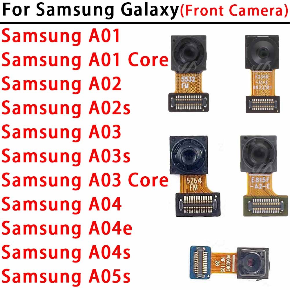 SAMSUNG กล้องหน้าเดิมสําหรับsamsung Galaxy A01 A03 Core A02 A02S A03S A04 A04E A04S A05Sโมดูลอะไหล่