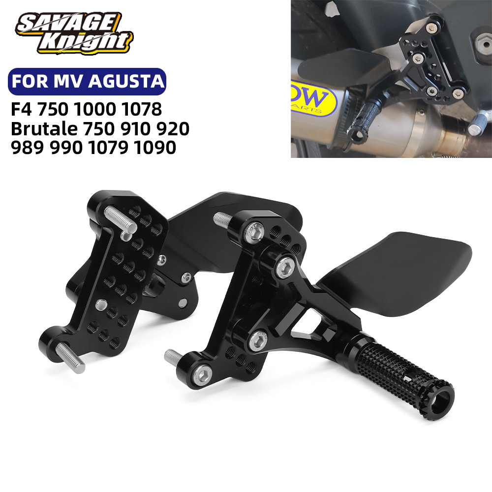 Yที่พักเท้าด้านหน้าที่พักเท้าสำหรับ MV Agusta brutale 750 910 920 989 990 1078 1090 F4 1000รถจักรยาน