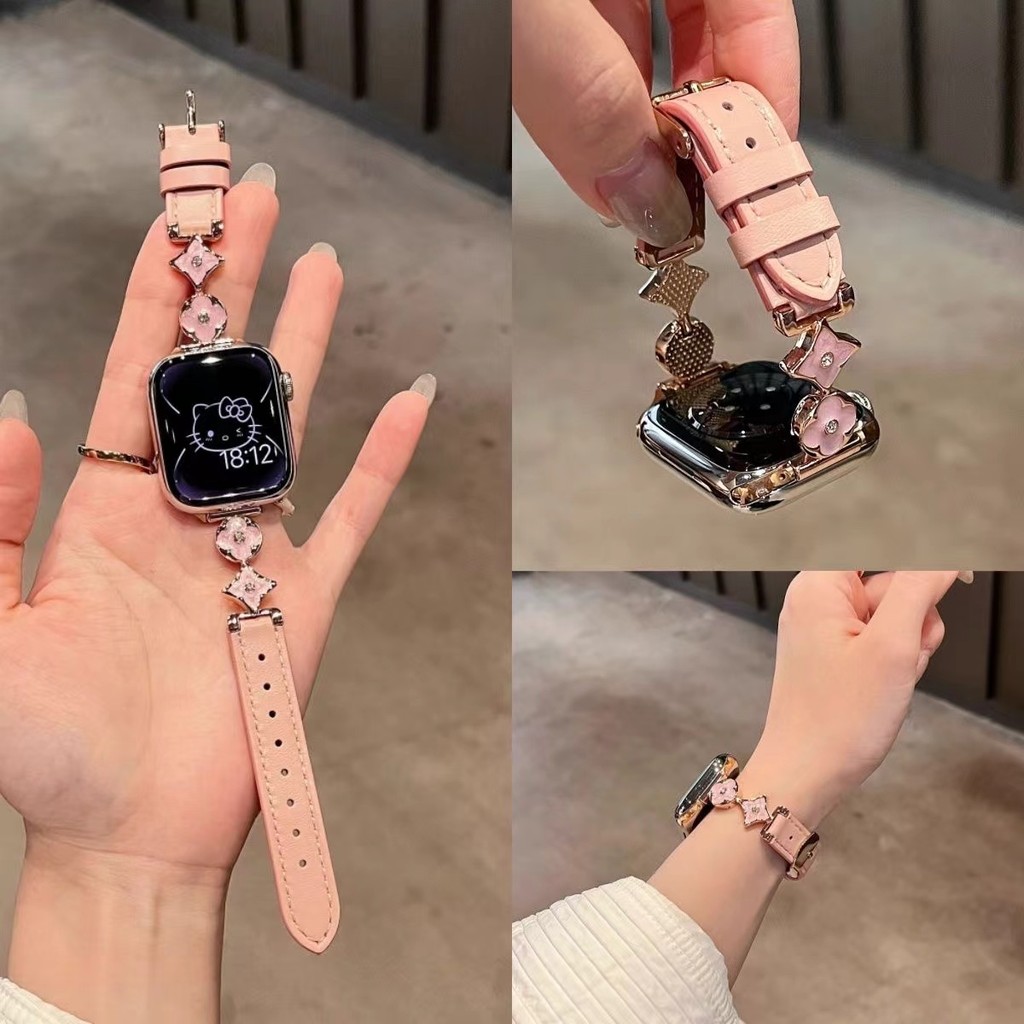 หรูหรากาว Graffiti สายหนังสําหรับ Amazfit Bip 5 5 Unity Bip 3 Pro Amazfit Active GTS 2e 3 4 Mini GTR Mini Amazfit Bip U สมาร์ทนาฬิกาผู้หญิงสร้อยข้อมือเปลี่ยนสายรัดข้อมือ