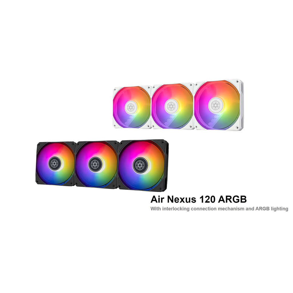 SILVERSTONE AIR NEXUS 120 FAN ARGB White / Black