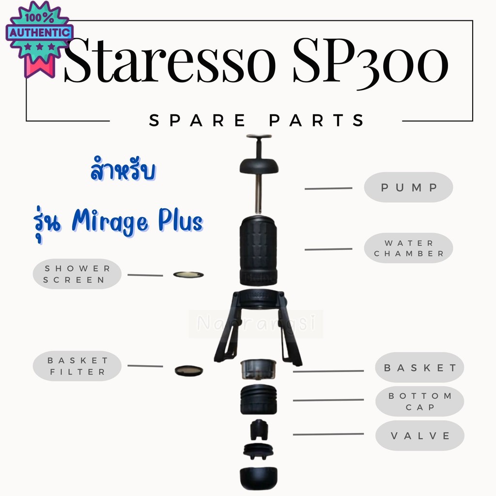 อะไหล่ Staresso SP300 Mirage Plus รุ่นใหม่ล่าสุด