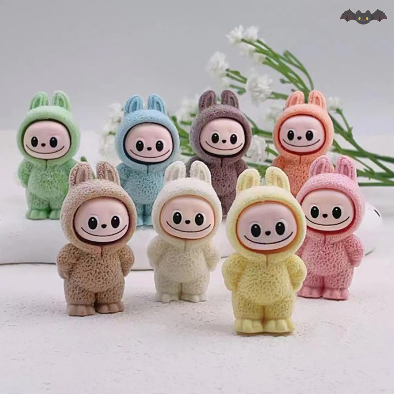 [PE] สุ่ม Labubu The Monsters Excig Cardiac Macarone อะนิเมะ Action Figure รูปปั้นตุ๊กตาเด็กของเล่นของขวัญ TH