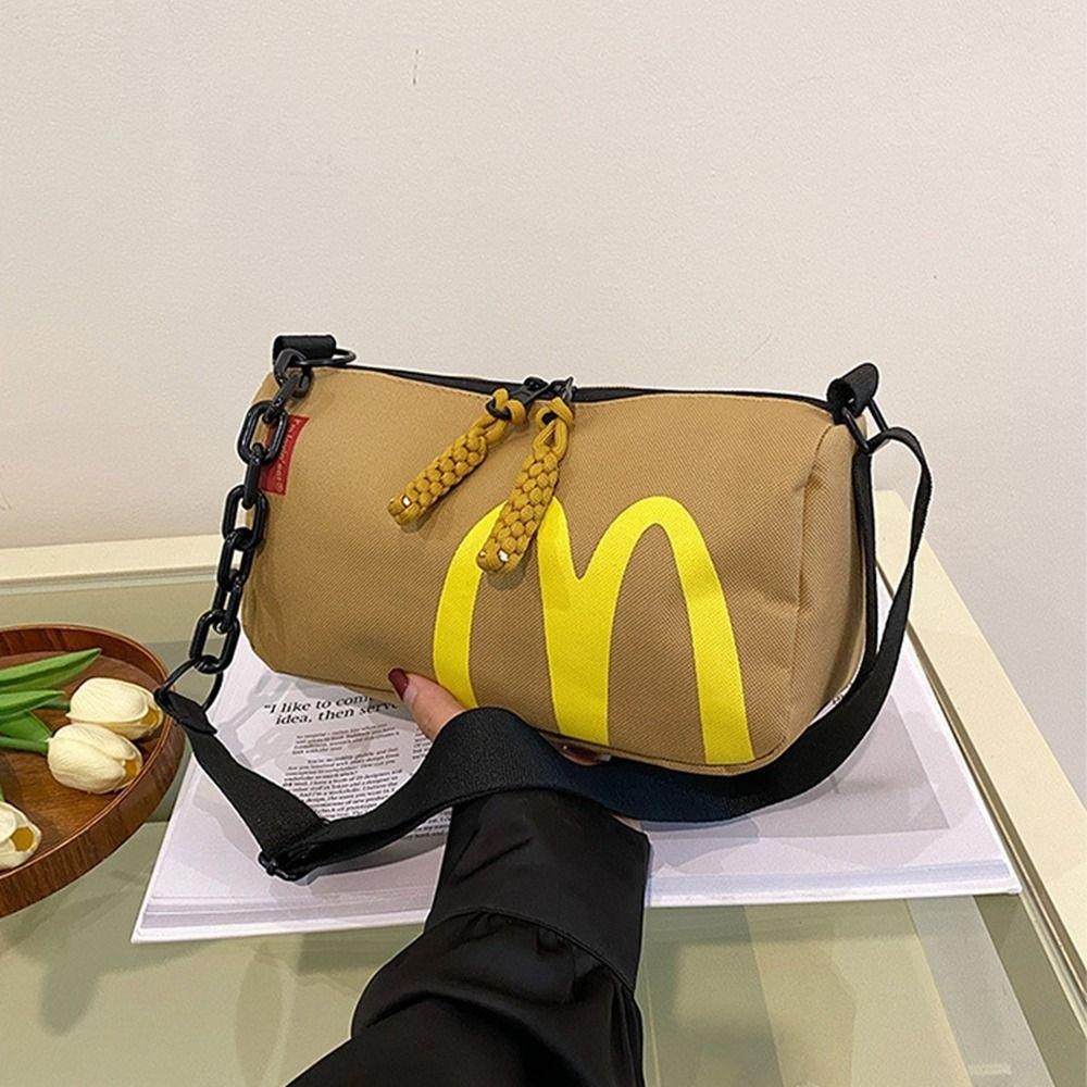 Riverstone McDonalds Bag, Cartoon Waterproof Starbucks Bag, Casual Handbag Cute Letter KFC Crossbody Bag Women