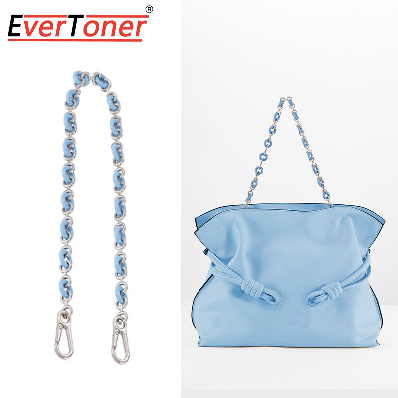 Evertoner Chain Strap for Loewe-Bag Transformation Underarm Bag Chain Strap Metal Resin Shoulder Bag Strap Accessories