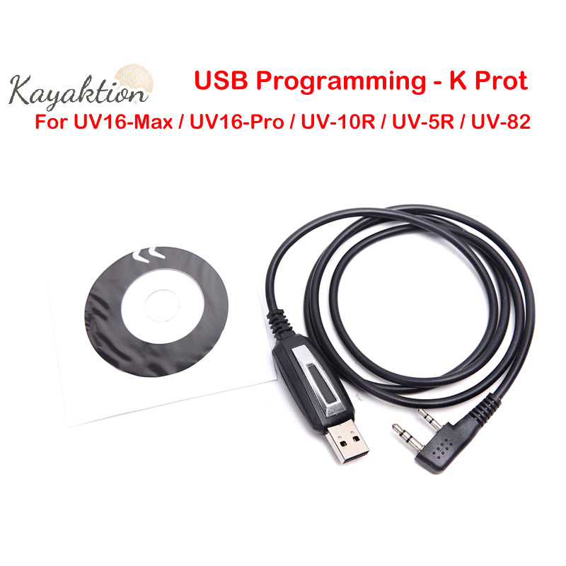สายโปรแกรม USB สําหรับวิทยุสองทาง UV-5R UV-10R UV-82 GT-3TP UV16-Max BF-888S RT-5R