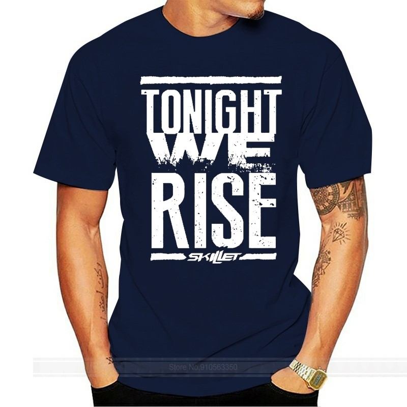 ฤดูร้อนแบรนด์ที่มีชื่อเสียง Skillet Band เสื้อยืดโลโก้ Mens เสื้อยืดสีดําพิมพ์เสื้อยืดผู้ชายเสื้อลํา