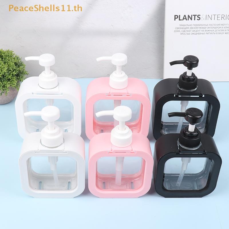 Peaceshells 300/500Ml ห้องครัว Liquid สบู่ปั๊มเปล่าแชมพูขวดจานสบู่คอนเทนเนอร์ห้องน้ําเจลอาบน้ําซักรีด Liquid Storage TH