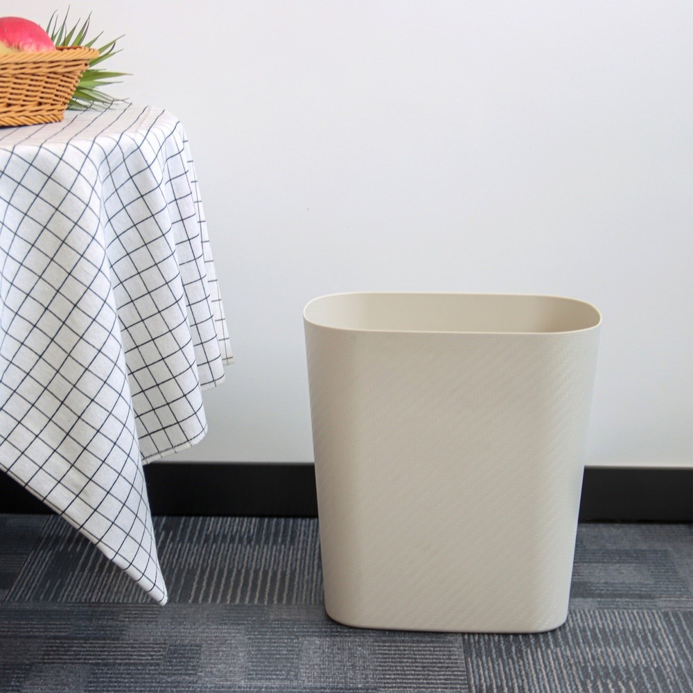 GlobalHouse ICLEAN  ถังขยะไม่มีฝาทรงเหลี่ยม KURVE 11L. TG51714GR ขนาด 18x28.5x30cm. สีเทา สินค้าของแ