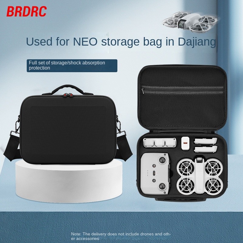 เหมาะสำหรับ DJI Neo กระเป๋าเก็บของผู้ทรงอำนาจกระเป๋าสะพายกระเป๋าสะพายข้างกระเป๋าเก็บของแบบพกพากล่องหิ้ว