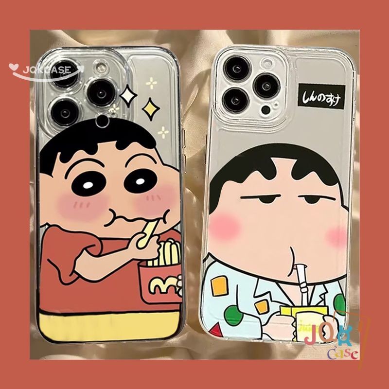 เคส ชินจัง การ์ตูน น่ารักจัง IPhone 13 IPhone 14 11 13 15 12 Pro Max XR X XS Max 7 8 Plus SE 2020 ความหรูหรา ตลกดีนะ เคส