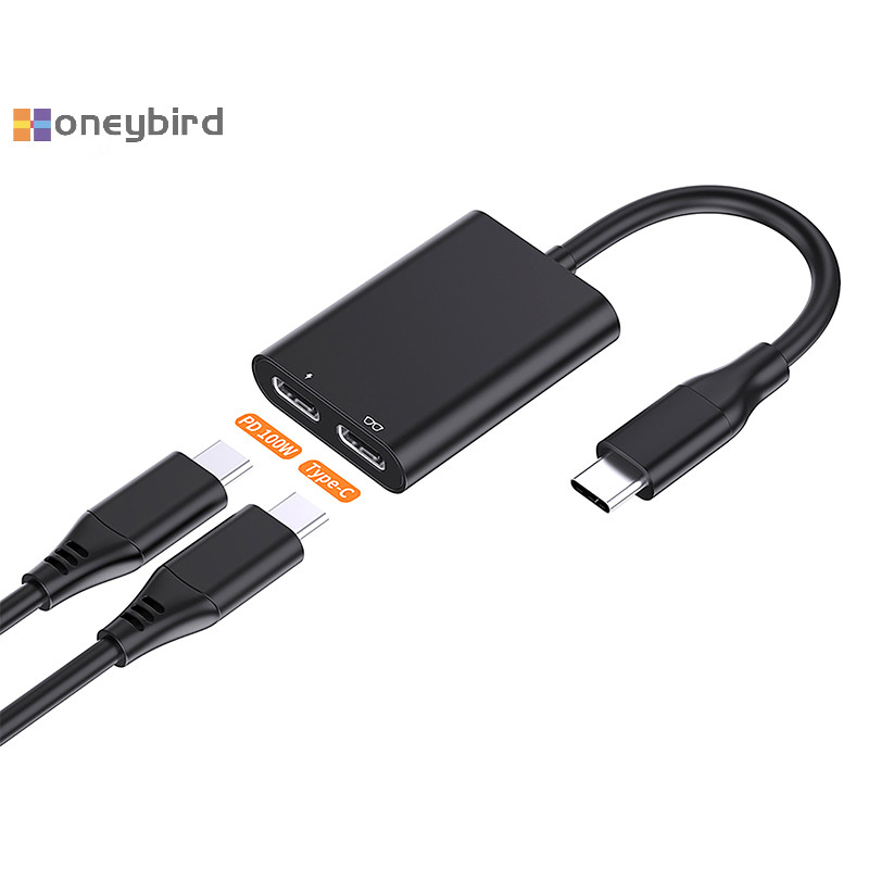 Honeybird AR โมดูลส่งสัญญาณการชาร์จสายเคเบิลข้อมูลประเภท C สําหรับ Air Rokid แว่นตา 2 In 1 Docking Station สตรีมมิ่งสด Type-C อะแดปเตอร์ Nice