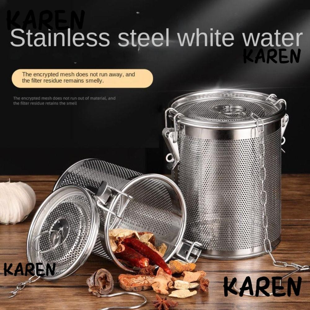 กรงปรุงรส KAREN ตะกร้ากรอง ตะกร้าใส่เครื่องเทศ ลูกปรุงรสสแตนเลสสตูว์ Aniseed