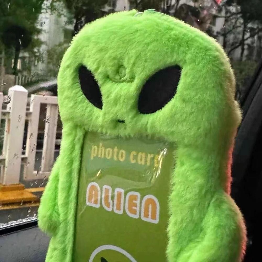 Hobbyin ตุ๊กตา Photocard ,น่ารักการ์ตูน Alien Photocard ,กระเป๋าแฟชั่นพวงกุญแจผู้ถือบัตรนักเรียน Idol Photos ฝาครอบป้องกัน Photo Card Holder