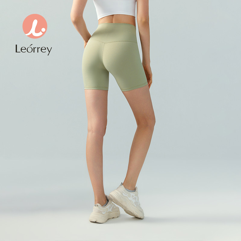 Leorrey-โยคะกางเกงขาสั้นแน่นไตรมาสขี่กางเกงออกกำลังกายกางเกงขาสั้นไลคร่า