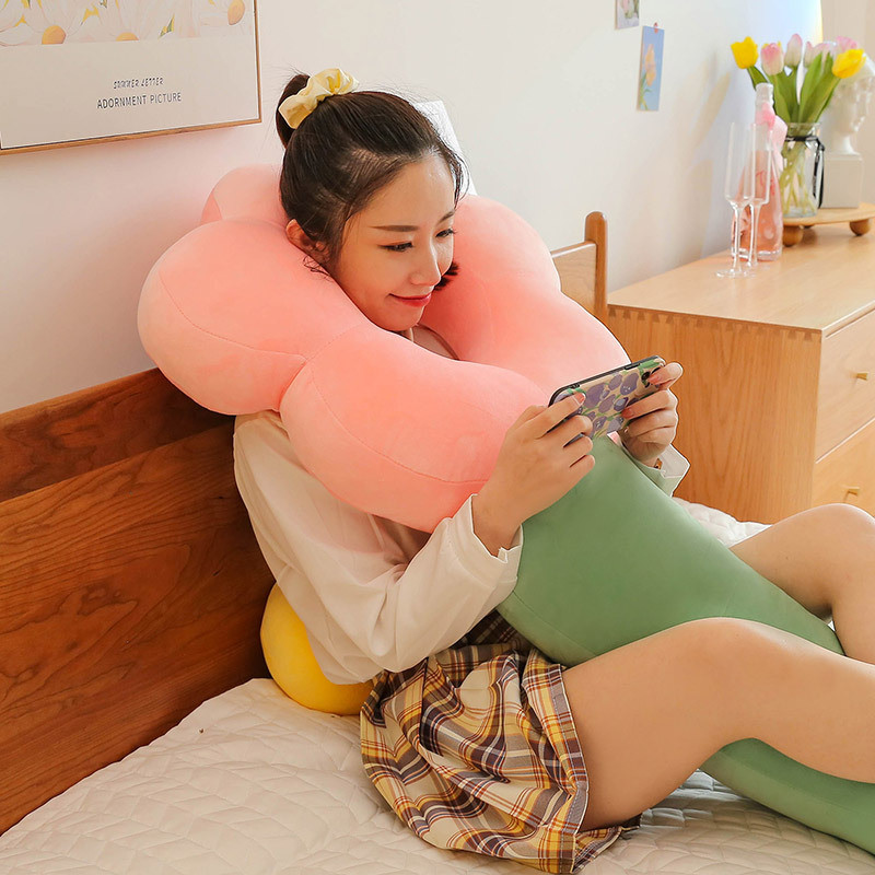 น่ารักดอกไม้หมอนสาวนอนขาหมอนข้างเตียงเบาะห้องนอนเตียงหมอนหมอนยาวดอกไม้ ราคา ถูกที่สุด ดีลบีเคเค แกลเลอรีภาพที่ 2