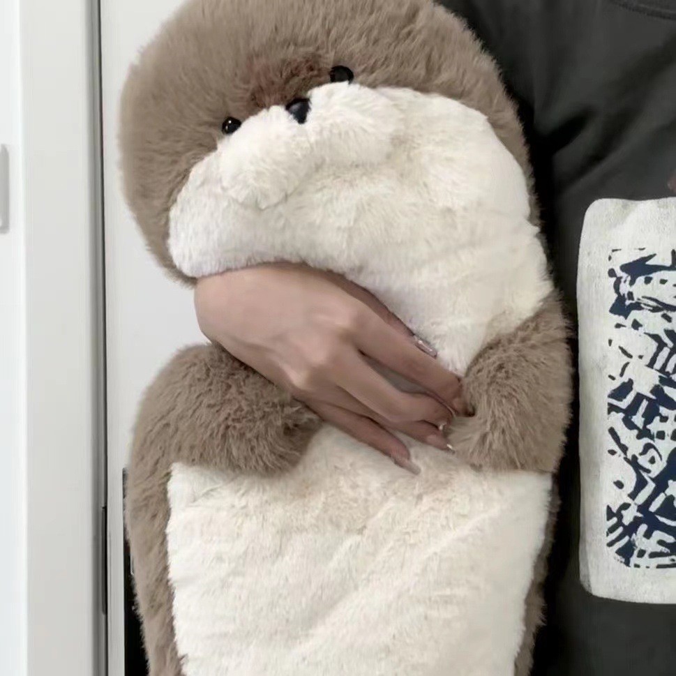 พร้อมส่ง ตุ๊กตาแมวน้ำ หมอนตุ๊กตา 70/40cm นุ่มสบาย ของเล่นตุ๊กตา ของขวัญวันเกิด - รูปที่ 4