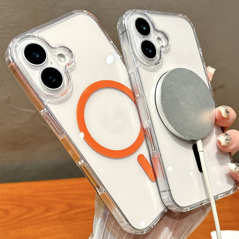 Simple Ice Crystal Wireless Charging Hard Case ใช้งานร่วมกับ iPhone16 15 14 13 12 11 pro max 16 PLUS 15 PLUS 14 PLUS แฟชั่นผู้ชายผู้หญิงเคสโทรศัพท์