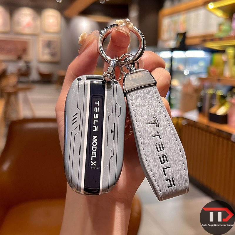 Tesla ABS กรณีฝาครอบกุญแจรถ Fob สําหรับ Tesla รุ่น 3 การ์ด Remote Key Fob กระเป๋าคลิปเชลล์