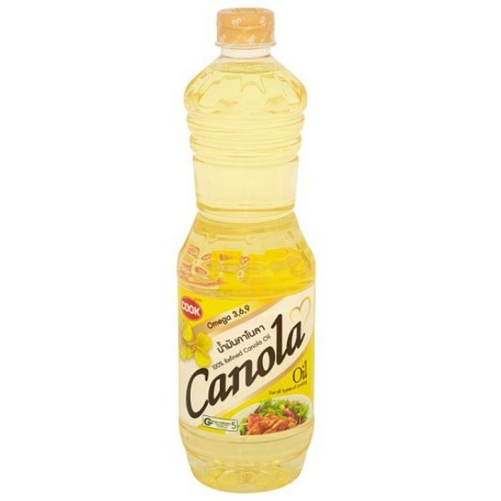 น้ำมันคาโนล่า ตรากุ๊ก 1 ลิตร Cook Brand Canola Oil 1 ltr. (04-0158) ราคาถูก Shopee Lazada