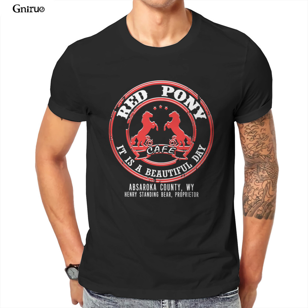 ขายส่ง Red pony cafe - มันเป็นวันสวย Mens T-Shirt Games Red New Female Male Clothing 105483