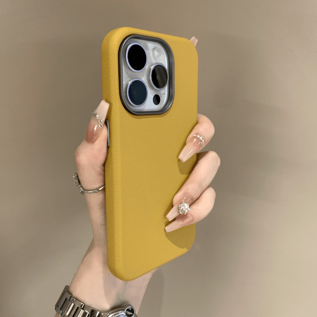 ใหม่สีทึบ 2-ใน-1 เคสโทรศัพท์หนังสําหรับ ไอโฟน16 15 14 13 12 11 มือโปร สูงสุด ปลอกกันกระแทกกล้องป้องกันการตกฮาร์ดปกหลัง