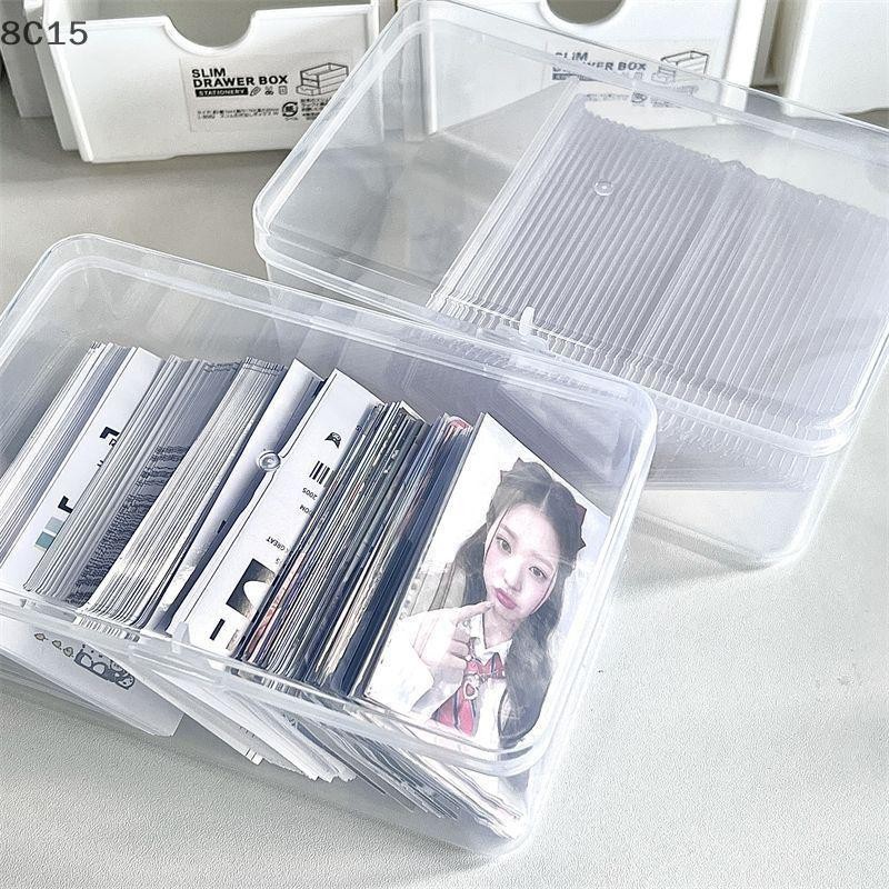 〔8C15〕 กล่องเก็บโปร่งใสเกาหลีกล่องตาบอดการ์ด Photocard กล่องเก็บ Photo Card Organizer การจําแนกกล่อง