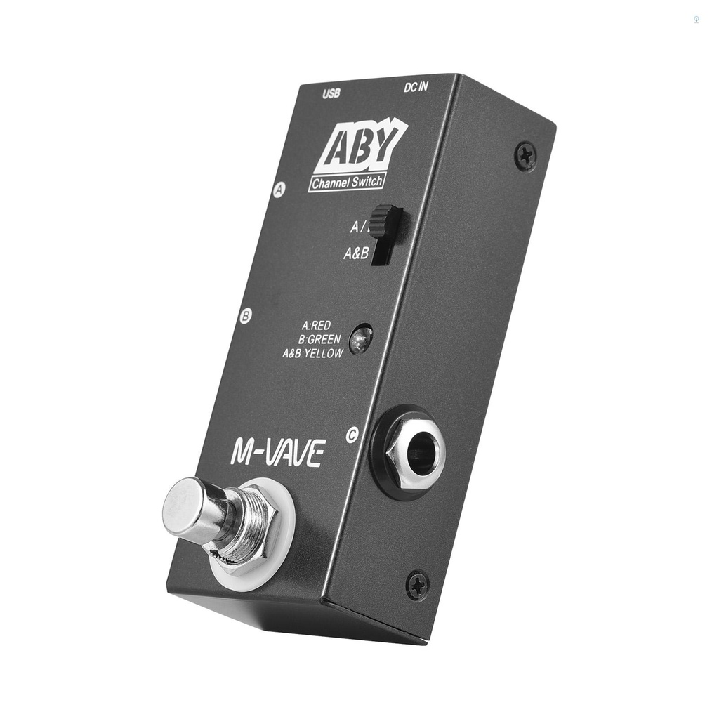 Effect makerM-VAVE ABY Line Selector AB Switch Mini Guitar Effect Pedal True Bypass Guitar Bass Peda