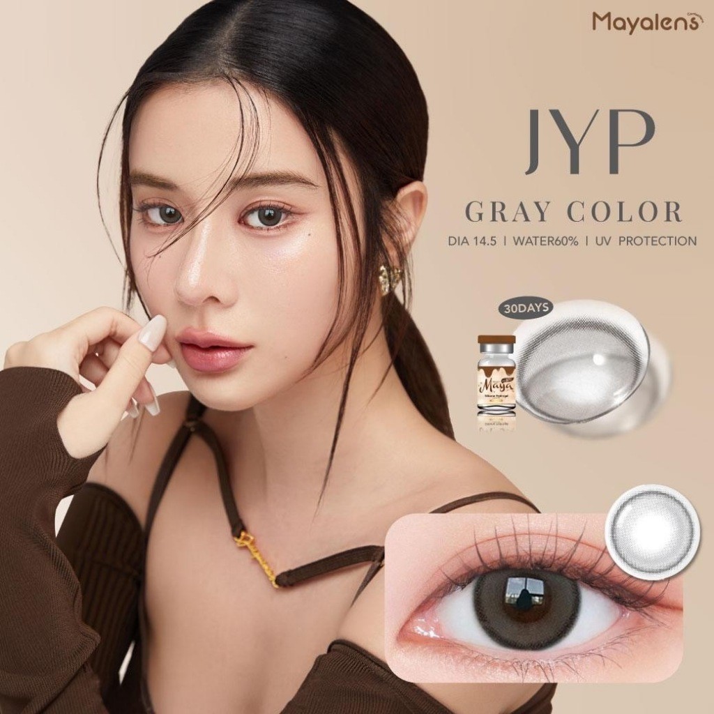 🔥คอนแทคเลนส์Silicone Hydrogel ค่าอมน้ำ 60%💕ขนาดมินิ💕JYP (Mayalens Premium)