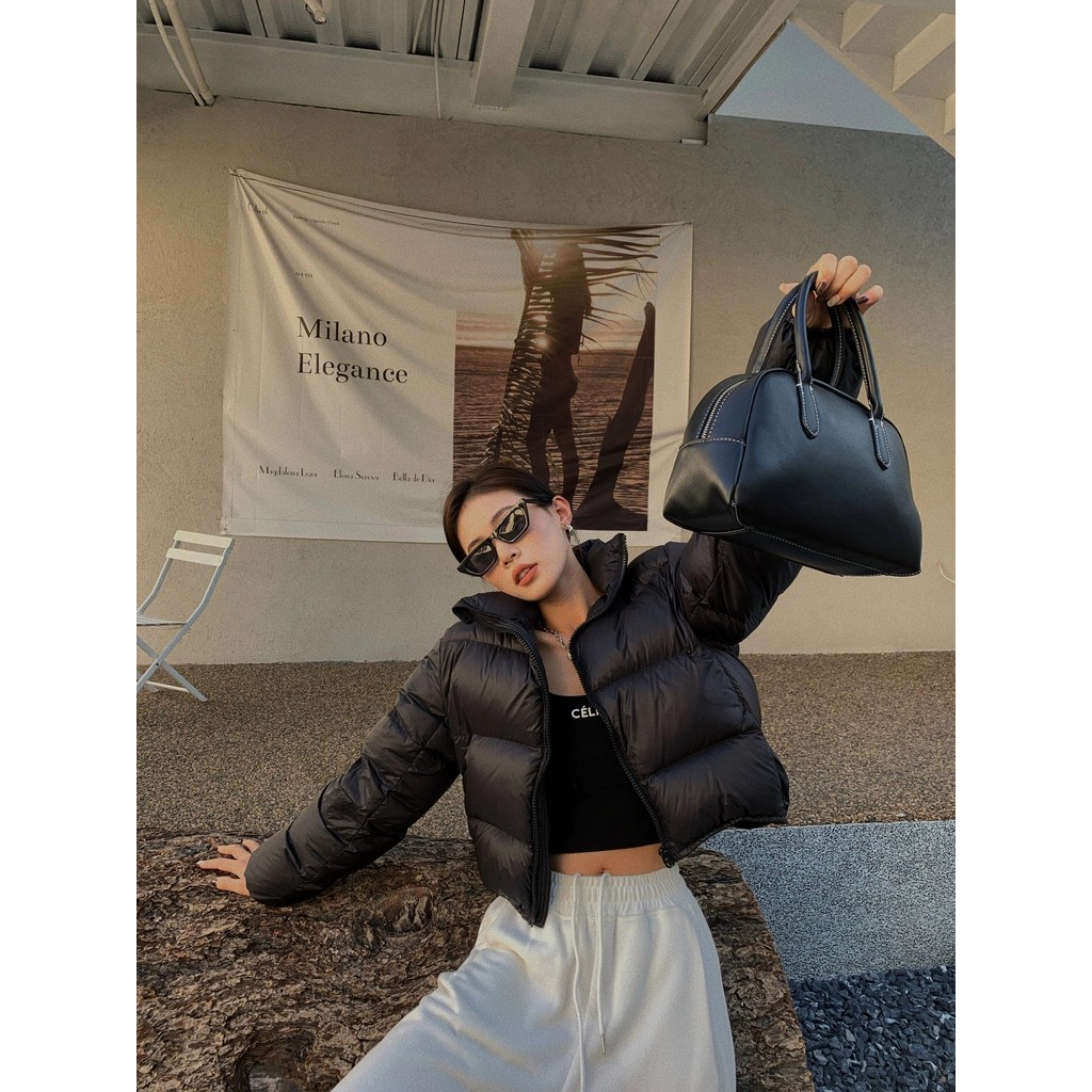 [Love Laugher gir] Meilade เสื้อแจ็คเก็ตเบาะสั้นหญิง High-End Small Down Jacket