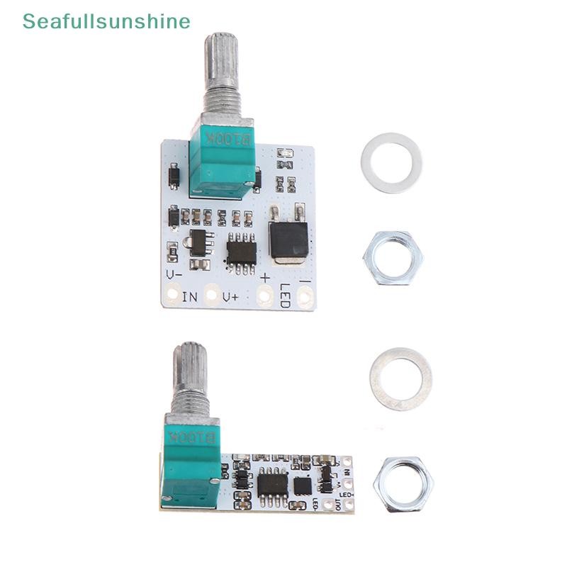 Seaf> DC 3.7-24V LED แรงดันไฟฟ้าคงที่โมดูลหรี่ไฟพร้อมสวิตช์บอร์ดความสว่างลูกบิดปรับโฆษณากล่องไฟคําได้ดี