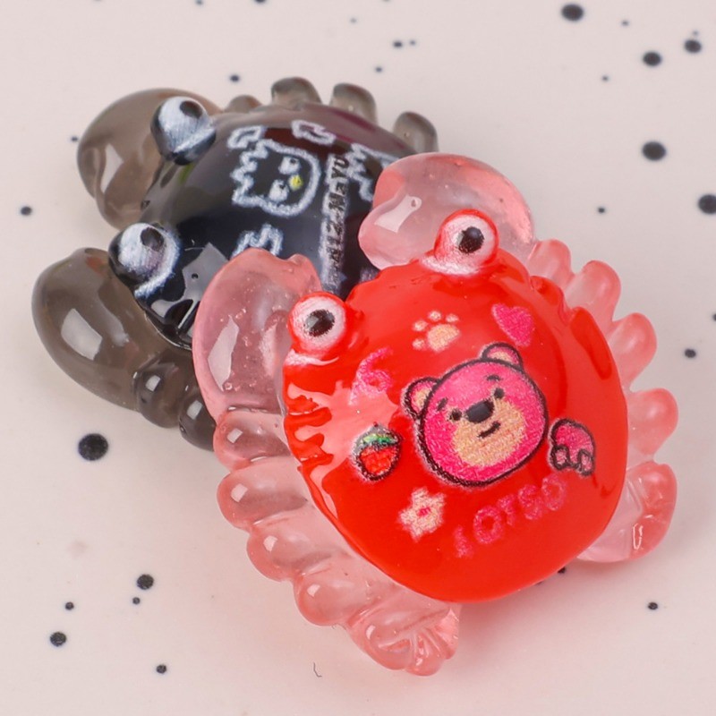 มินิปูเรืองแสงเครื่องประดับ ทําเอง เดสก์ท็อปตู้ปลาตกแต่งของเล่นการ์ตูนตกแต่งบ้านสร้างสรรค์ - รูปที่ 7