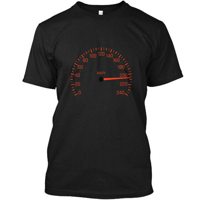 เสื้อยืดผู้ชาย คอโอเวอร์ไซซ์ ลายสนุก สำหรับหนึ่งในคลับ 200 mph